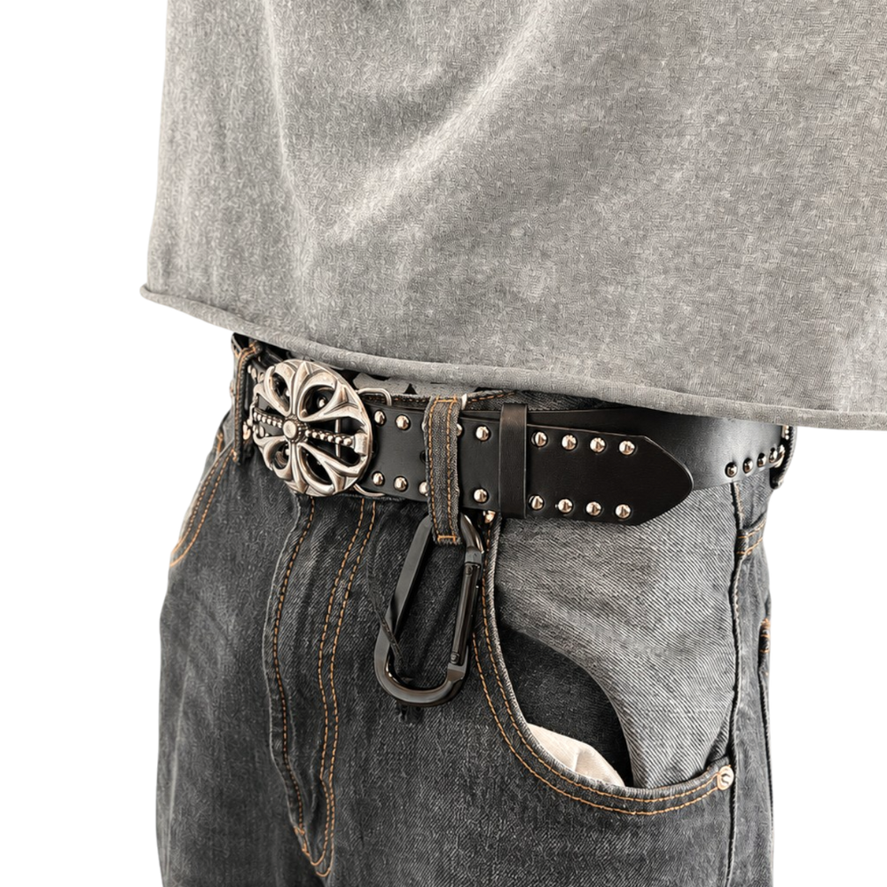 Outlyrs - Silver/Black Ornate Belt