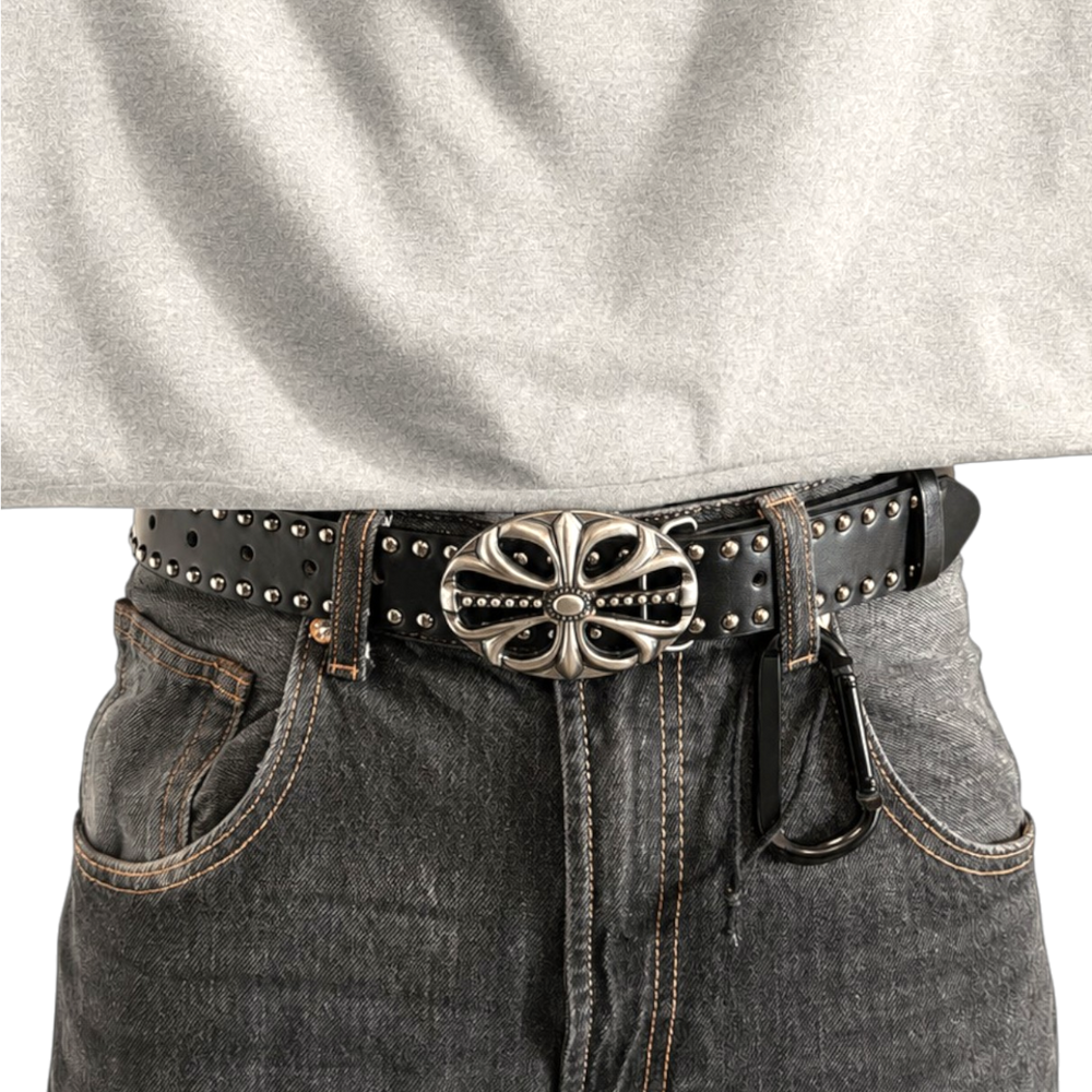 Outlyrs - Silver/Black Ornate Belt